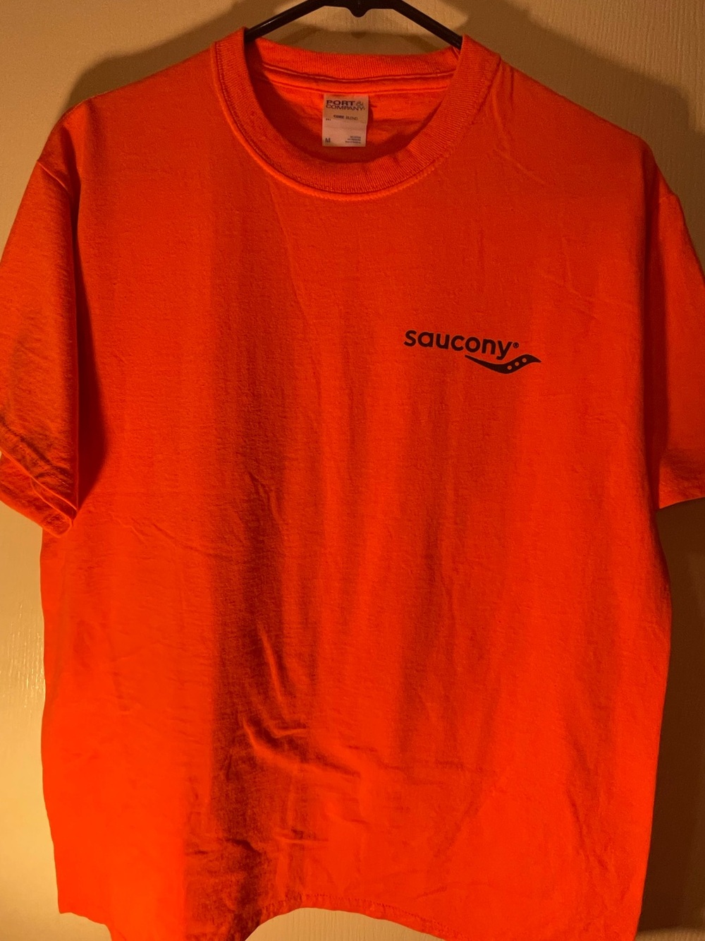 Saucony Bright Orange Short Sleeve Logo Tee